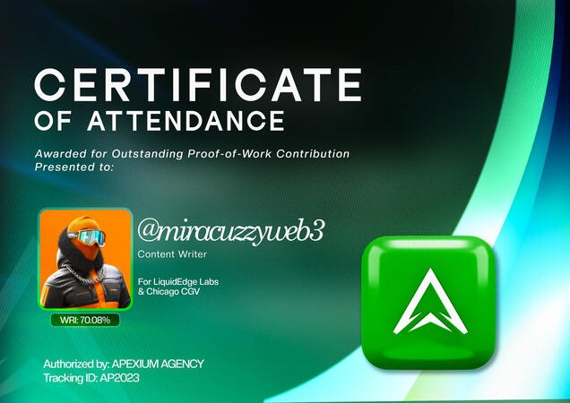 Apexium Content Writing Certificate